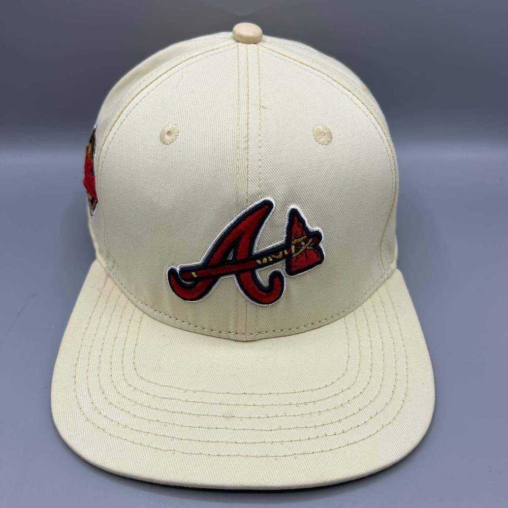 Atlanta Braves Hat Men White World Series Pro Standard Snap Back Cap